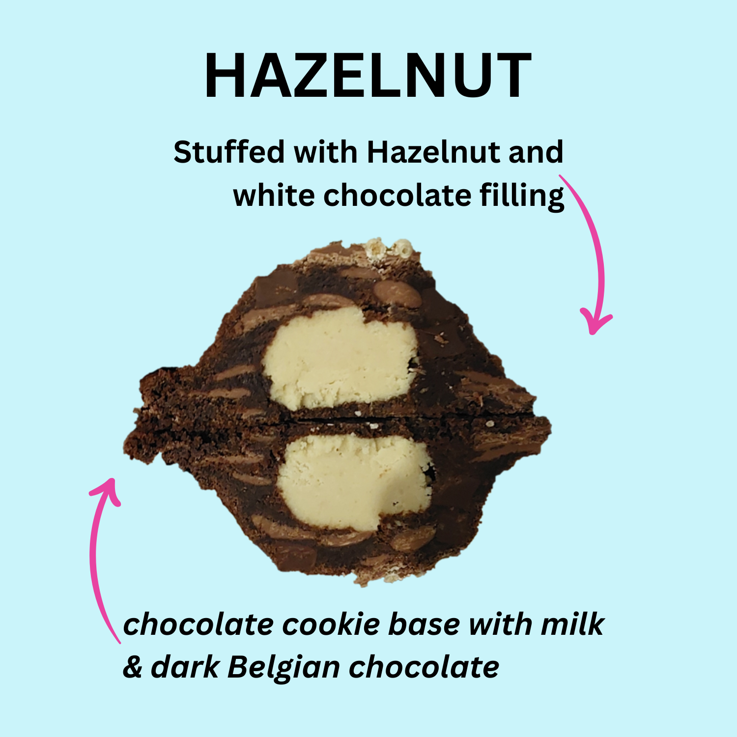 Hazelnut & white chocolate (stuffed)